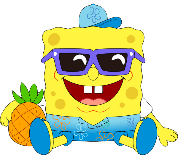 Summer Spongebob Plush (9in)