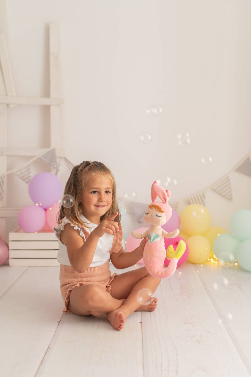 Poupée Sirène Lana en Tissu – Rose