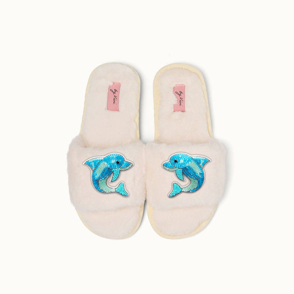 Par de broches de zapatillas - Delfines