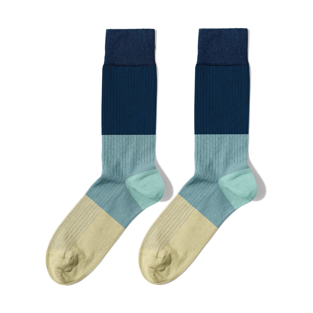 Pack Chaussettes Blue Geometry 🔵🟦⚪