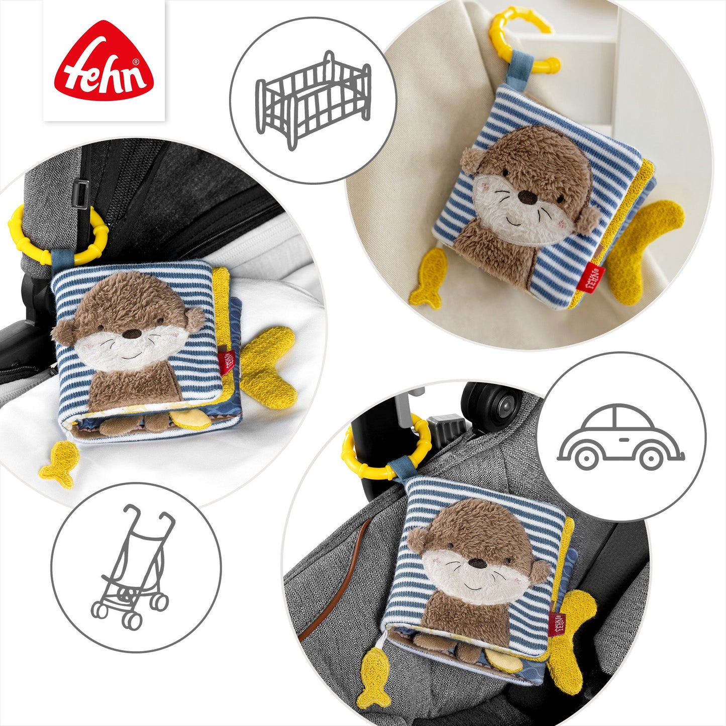 Fabric Book Otter Theo