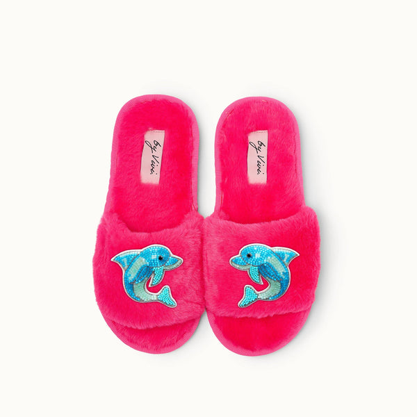 Par de broches de zapatillas - Delfines