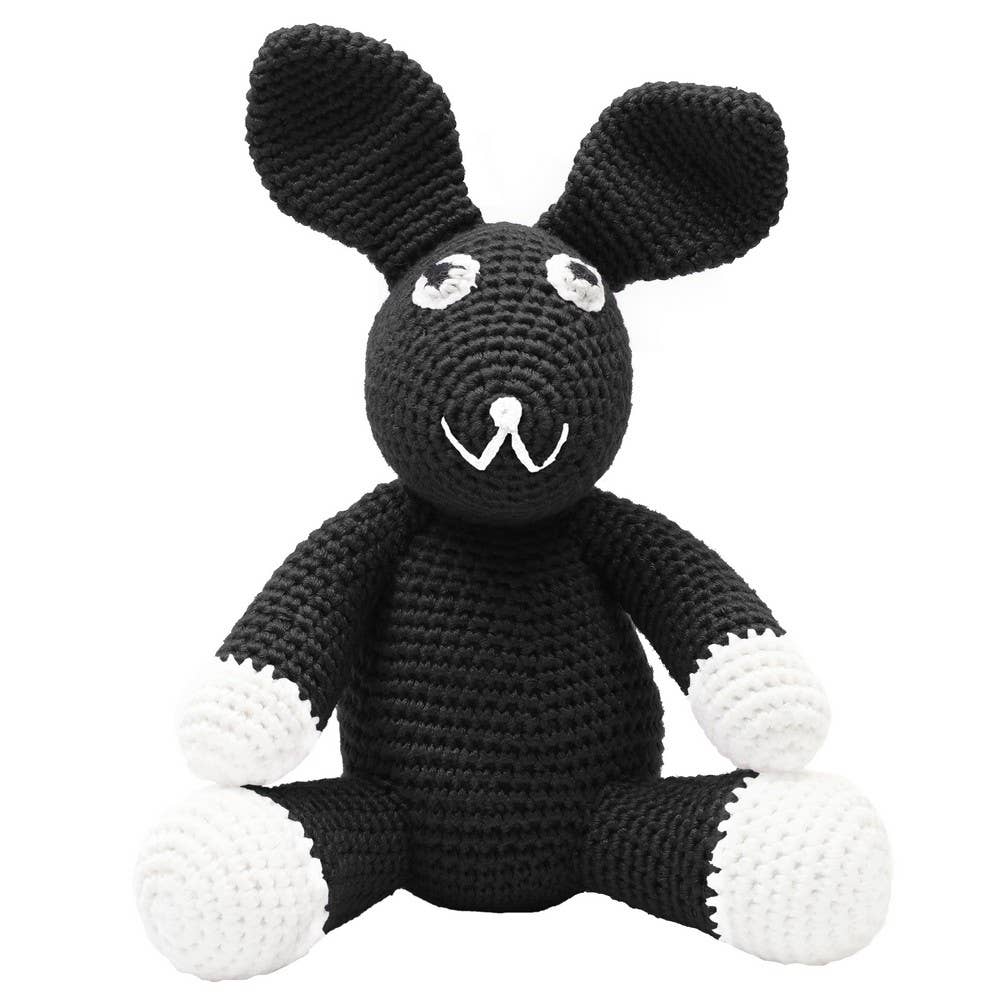 Crochet Plush Toy - Black Rabbit