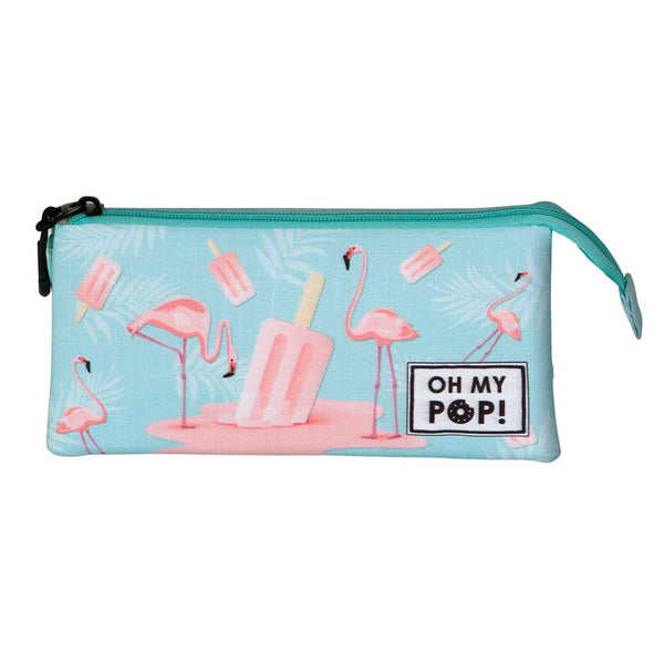 Trousse Triple Oh My Pop! « Ice Flamingo »