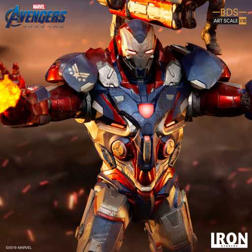 Iron Patriot & Rocket Statue - Avengers: Endgame - Art Scale 1/10