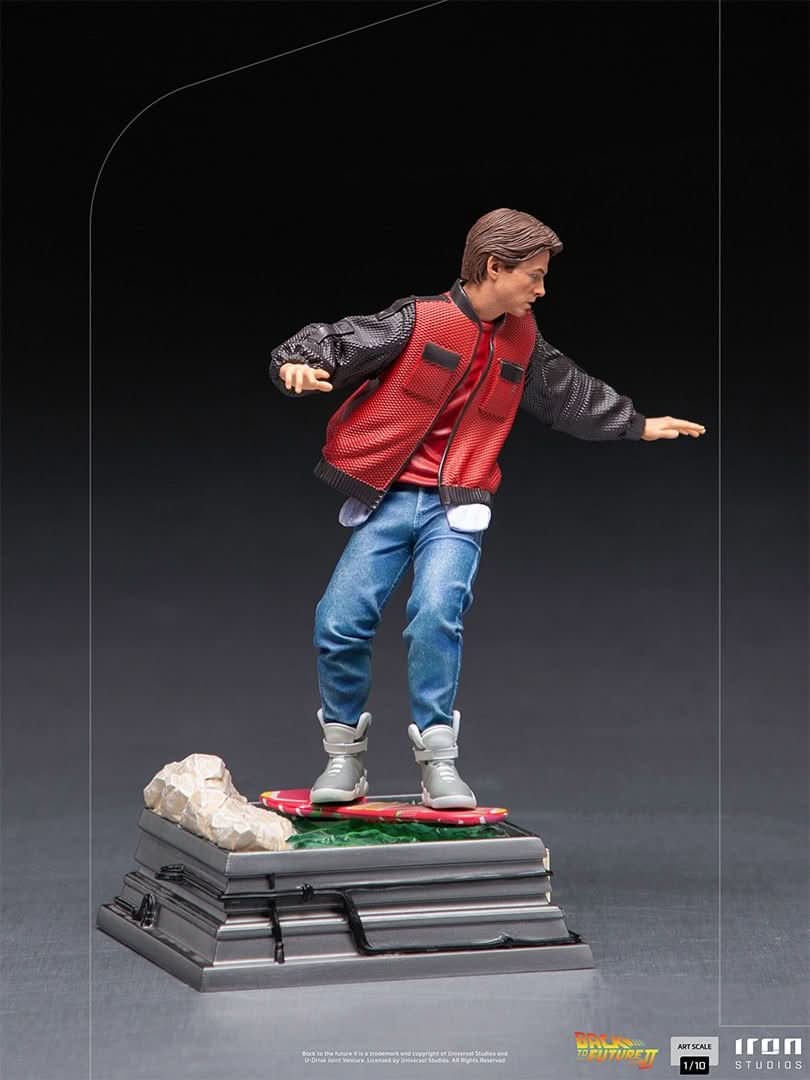 Statue Marty Mcfly on Hoverboard - Back to the Future - Art Scale 1/10