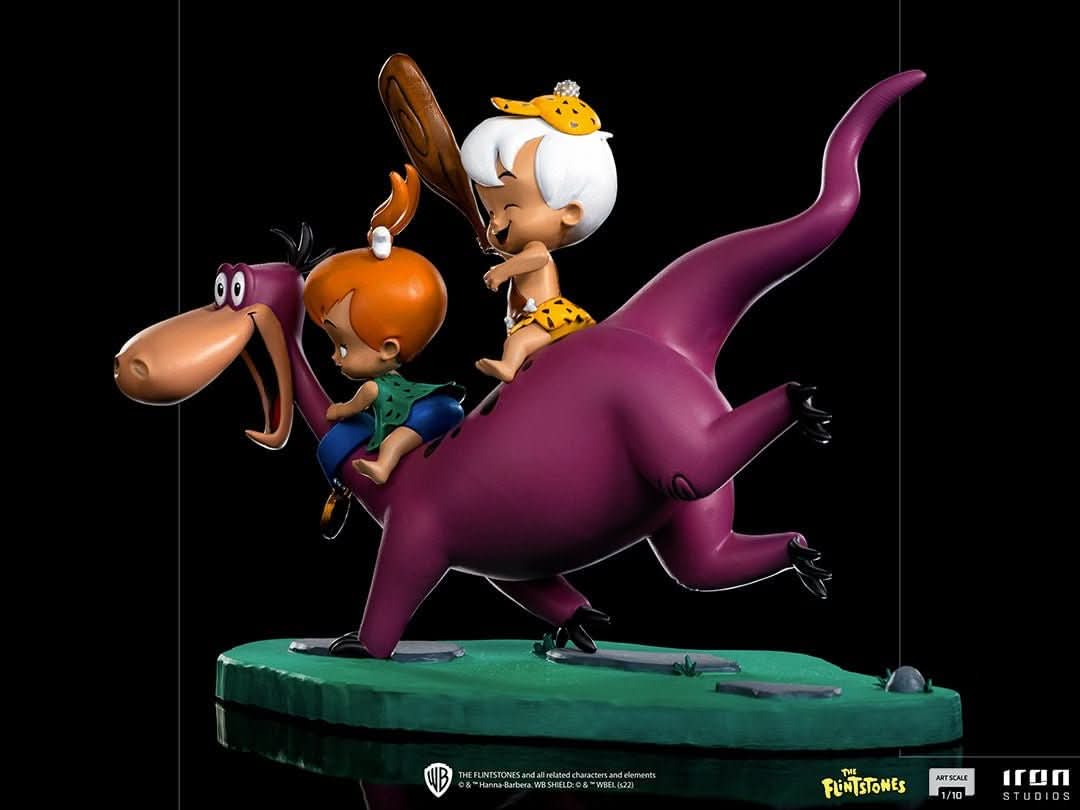 Statue Dino, Pebbles and Bamm-Bamm - The Flintstones - Art Scale 1/10