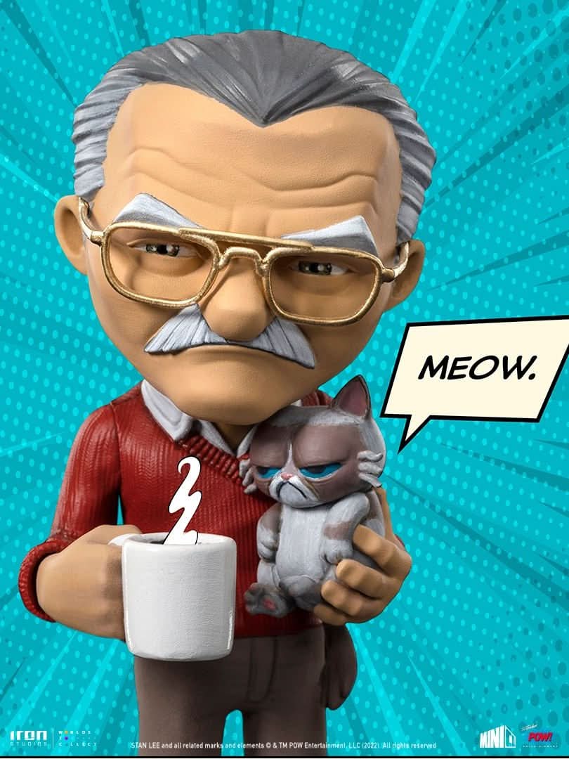 Figurine Stan Lee with Grumpy Cat - Pow - Mini Co. - Spider-Man