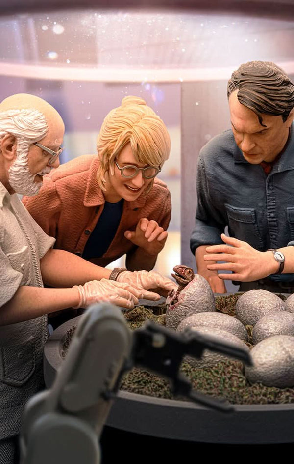 Statue Dino Hatching Deluxe - Jurassic Park - Art Scale 1/10