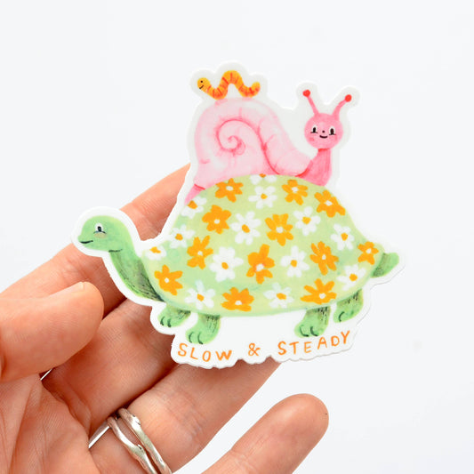 Pegatina "Lento pero constante"