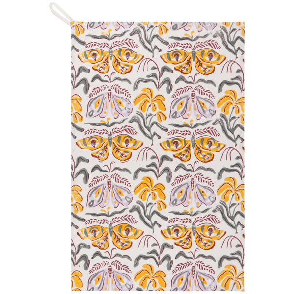 Paño de cocina con estampado de bloques Nocturna