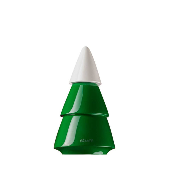 Moulin à épices "Xmas Tree" hêtre laqué vert/blanc