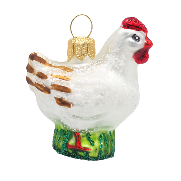Boule de Noël Poule XS