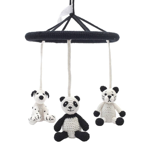 Mobile with cat, panda and dog