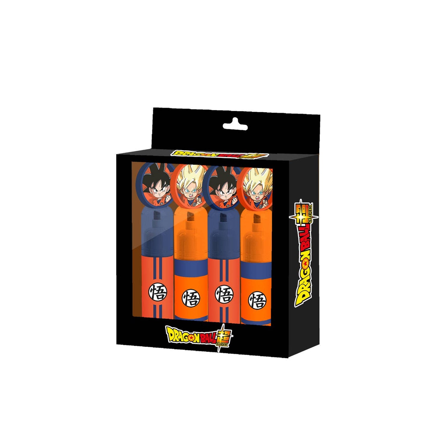 Dragon Ball - Pack de 4 resaltadores: coral y azul