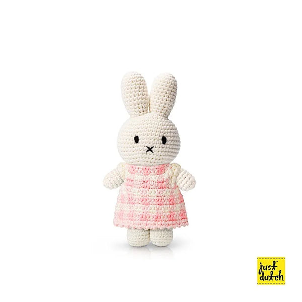 Peluche Miffy – Robe Vichy Rose