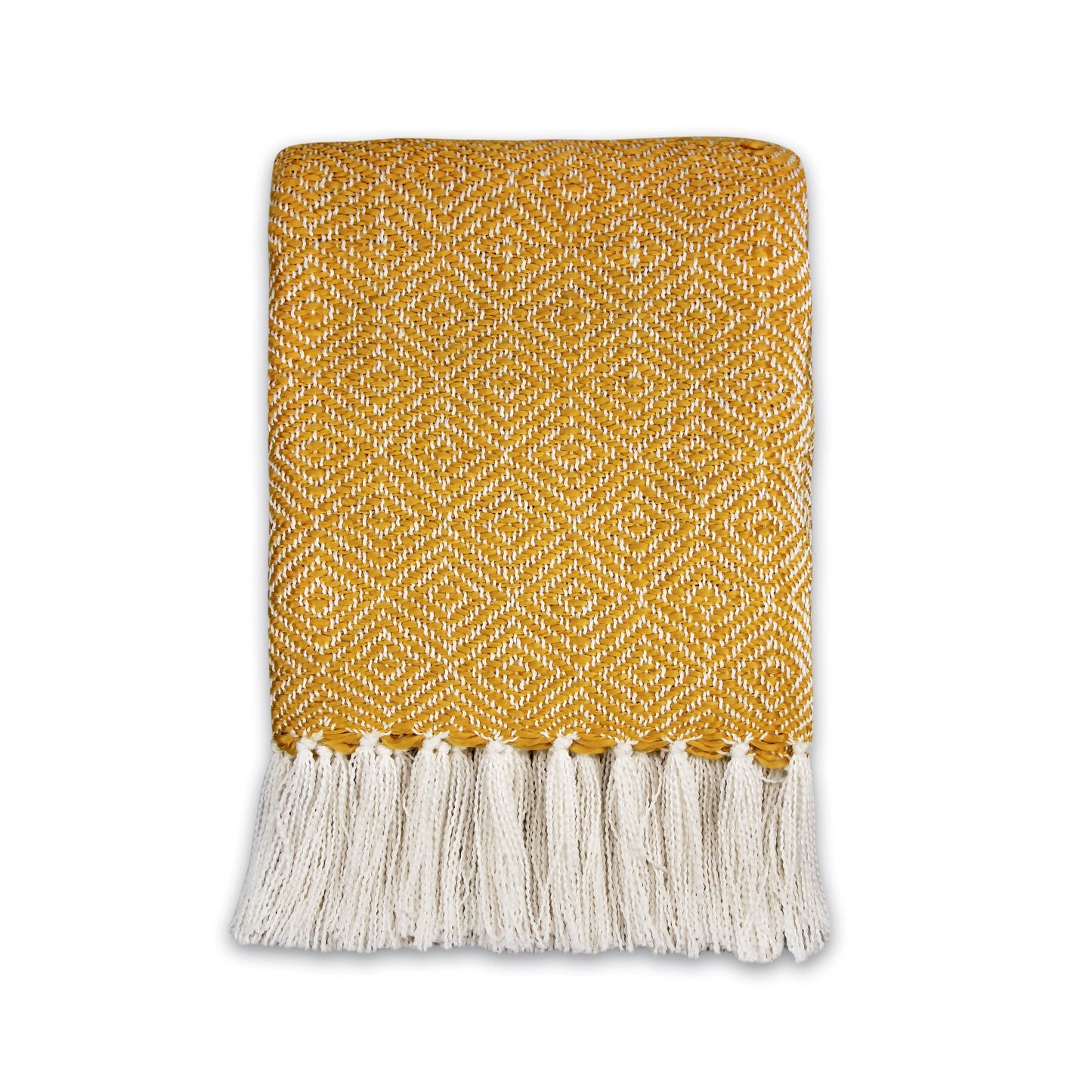 Coperta (125 x 150 cm) - Diamante (giallo)