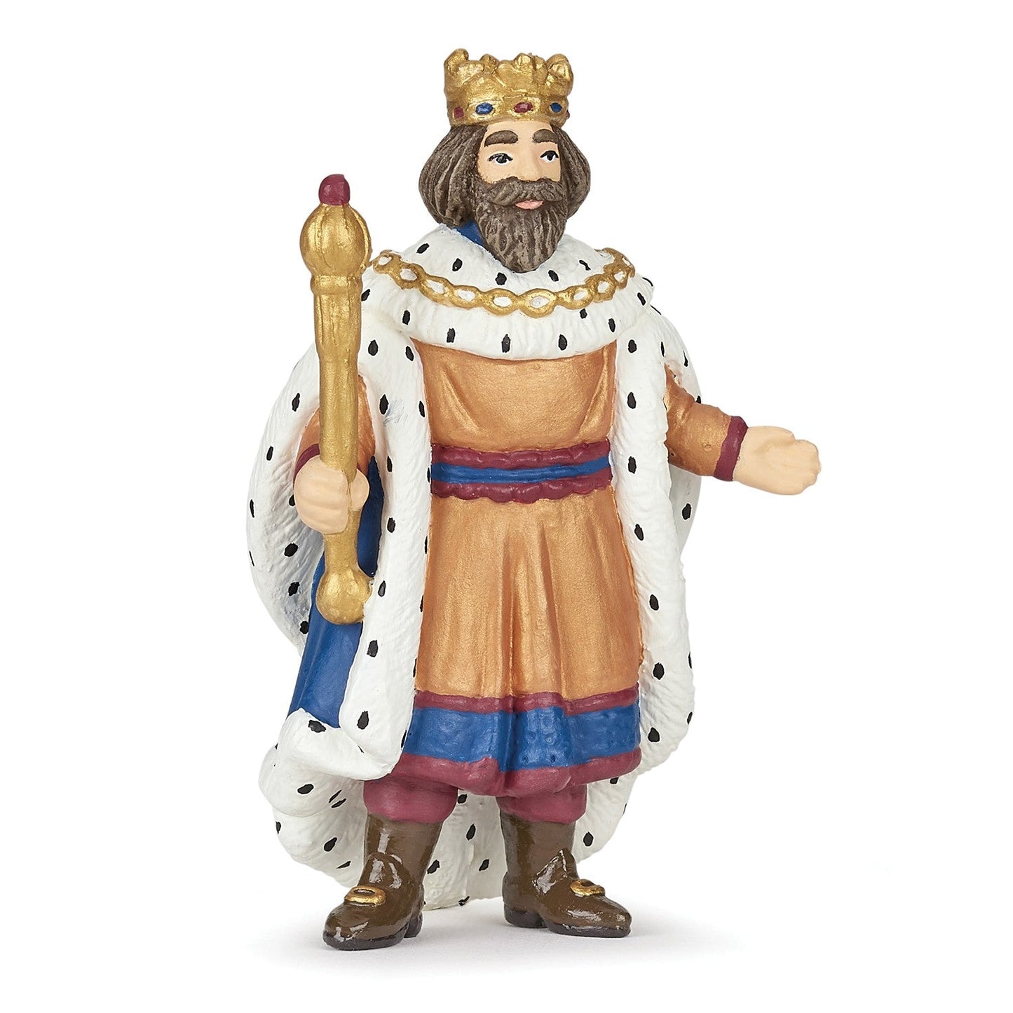 Figurine of a King with a Golden Scepter