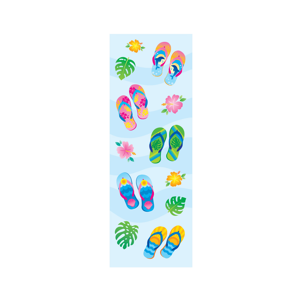 Autocollants Stickiville Tongs d’été – 2 planches brillantes – OOLY