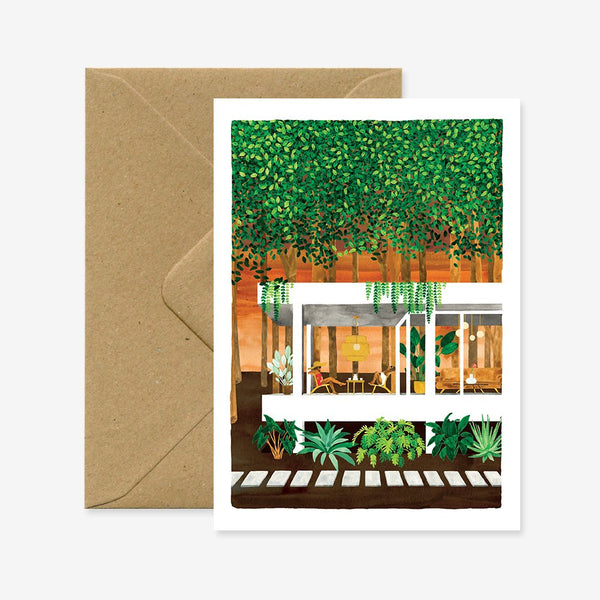 House in the woods - Carte de voeux