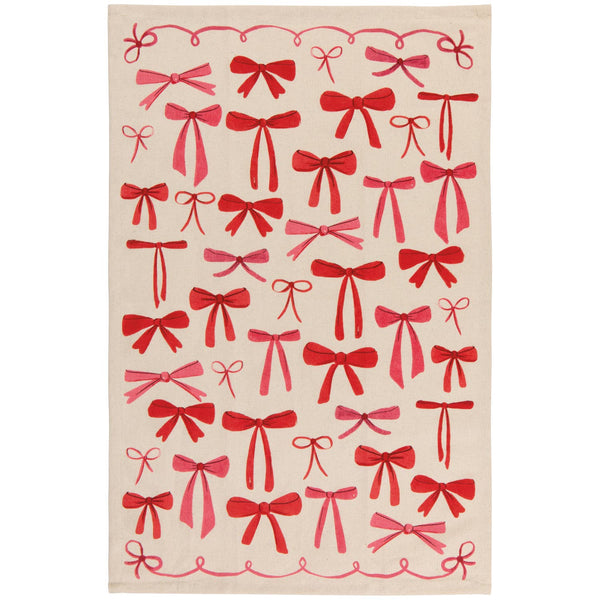 Torchon Jubilee Bowtique en coton tissé