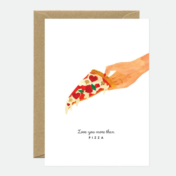 Love you pizza - Carte de voeux