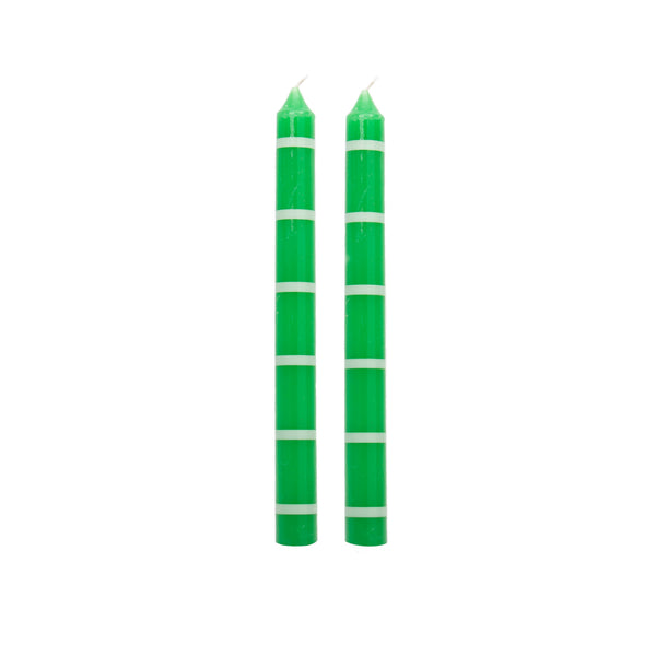 Lot de 2 Longues Bougies Émeraude Helio Ferretti Vue 1