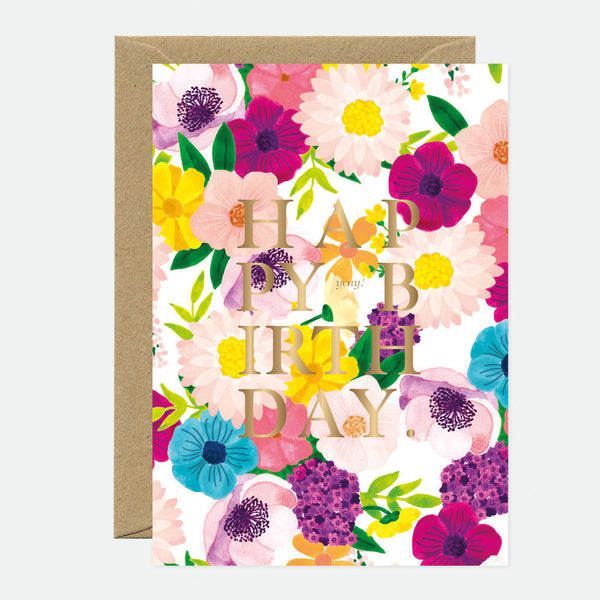 Lilac - Carte de voeux - Feuille dorée