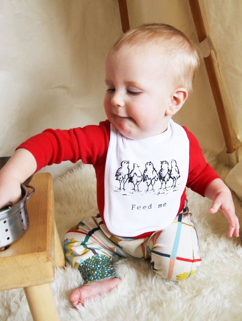 Feed Me Chicks Bib