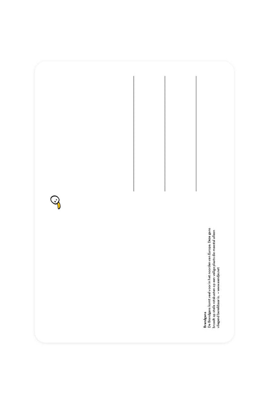 Postal con un ganso canadiense