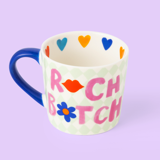 Taza femenina "R*ch B*tch"