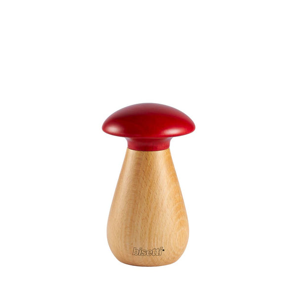 Moulin à épices «Mushrooms» hêtre naturel tête rouge