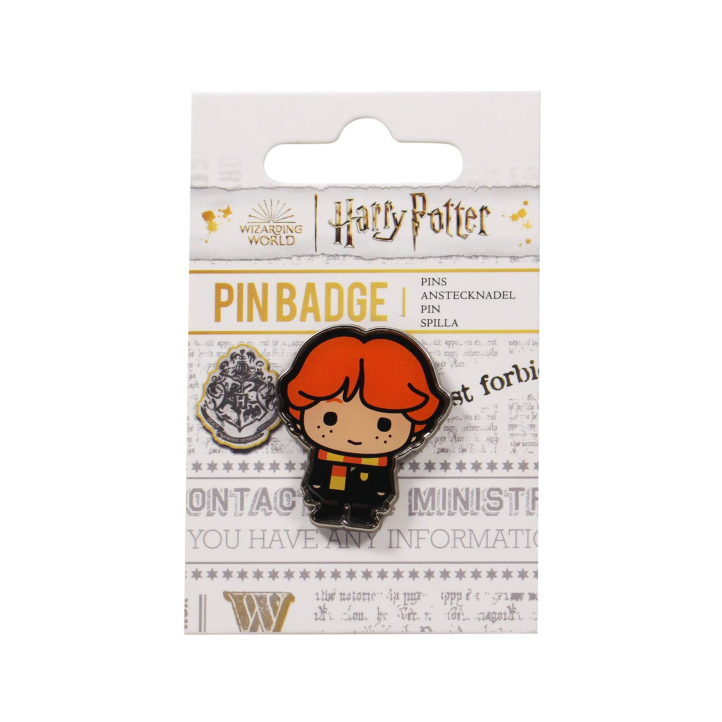 Harry Potter Pin - Ron Weasley Kawaii