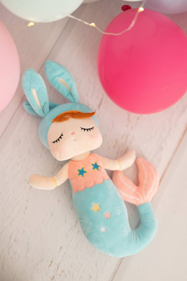 Muñeca de tela Lili, la sirena – Azul