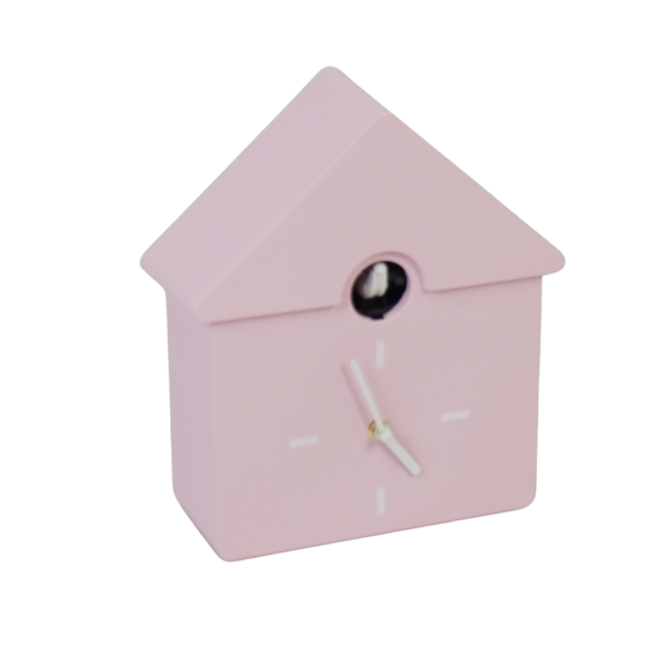 Horloge - Horloge Murale Coucou - Rose Clair - 24x27x9cm