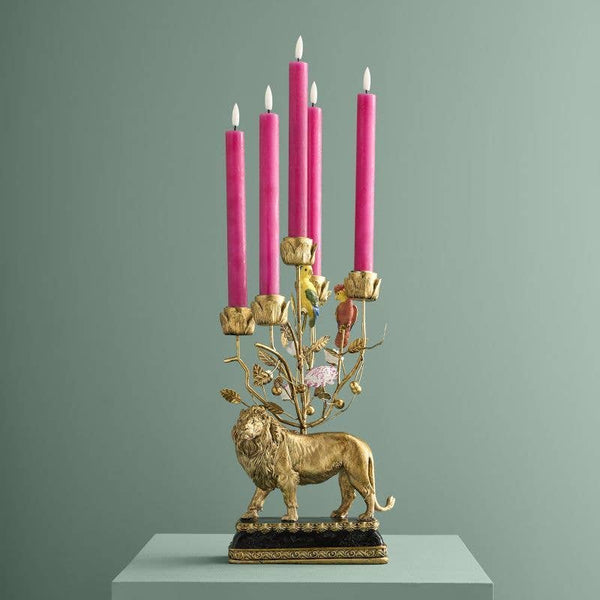 Lampadario a forma di leone, in polietilene/metallo, 20 x 15 x 37 cm