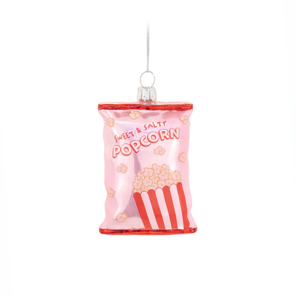 Adorno navideño, paquete de palomitas de maíz