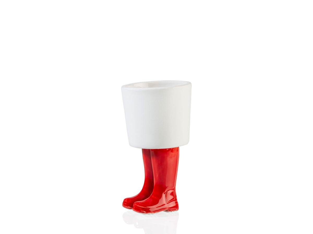 Pot de Fleur Bottes Wellington Rouge – Petit