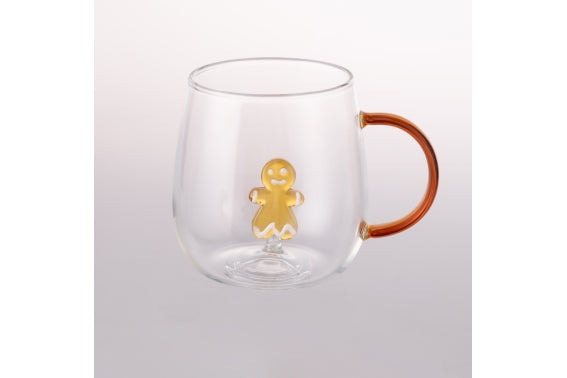 クリスマス マグカップ ホウケイ酸ガラス マジパン 3D 450ML - 2188287