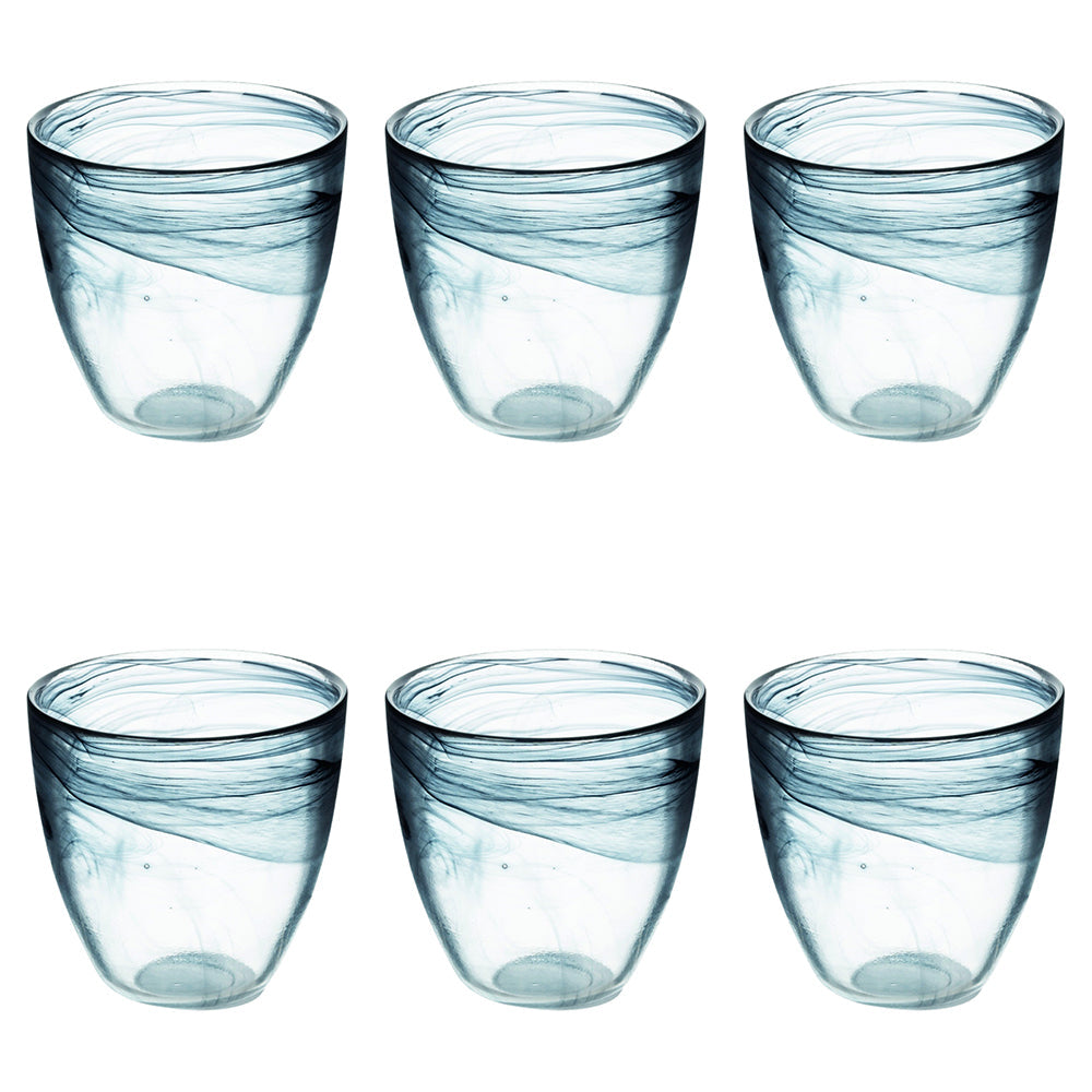 ALABASTRO ROUNDED WATER GLASS 280ML BLACK - 2188561