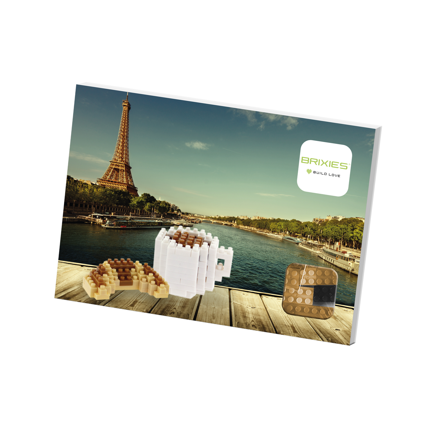 BRIXIES Postcard Croissant & Coffee