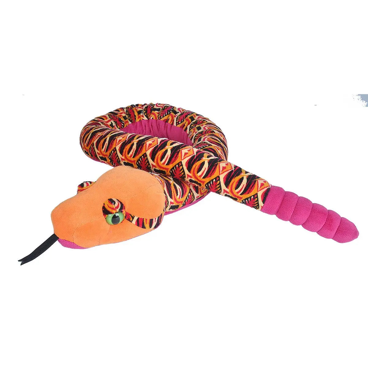 Wild Republic - Tribal Orange Snake Stuffed Animal - 54" Stuffed Animals