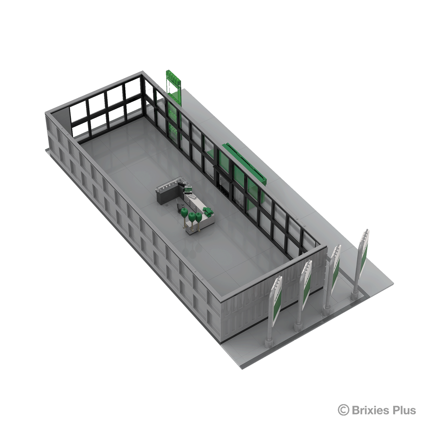 BRIXIES Plus Fendthalle Diorama