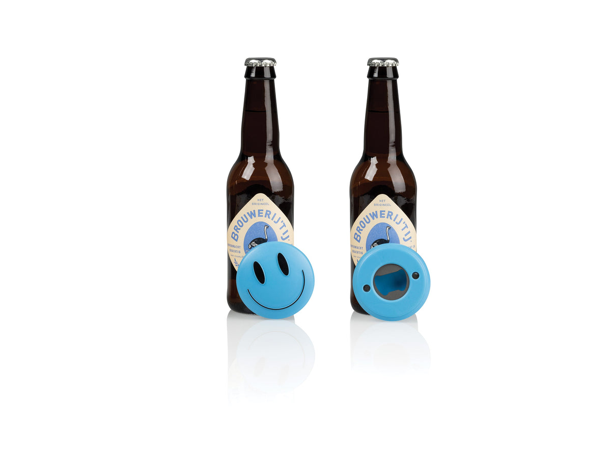 Décapsuleur Magnétique Emoji Heureux Bleu