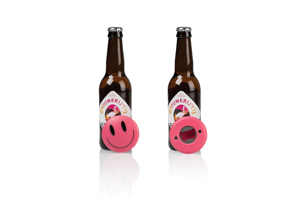 Décapsuleur Magnétique Emoji Heureux Rose