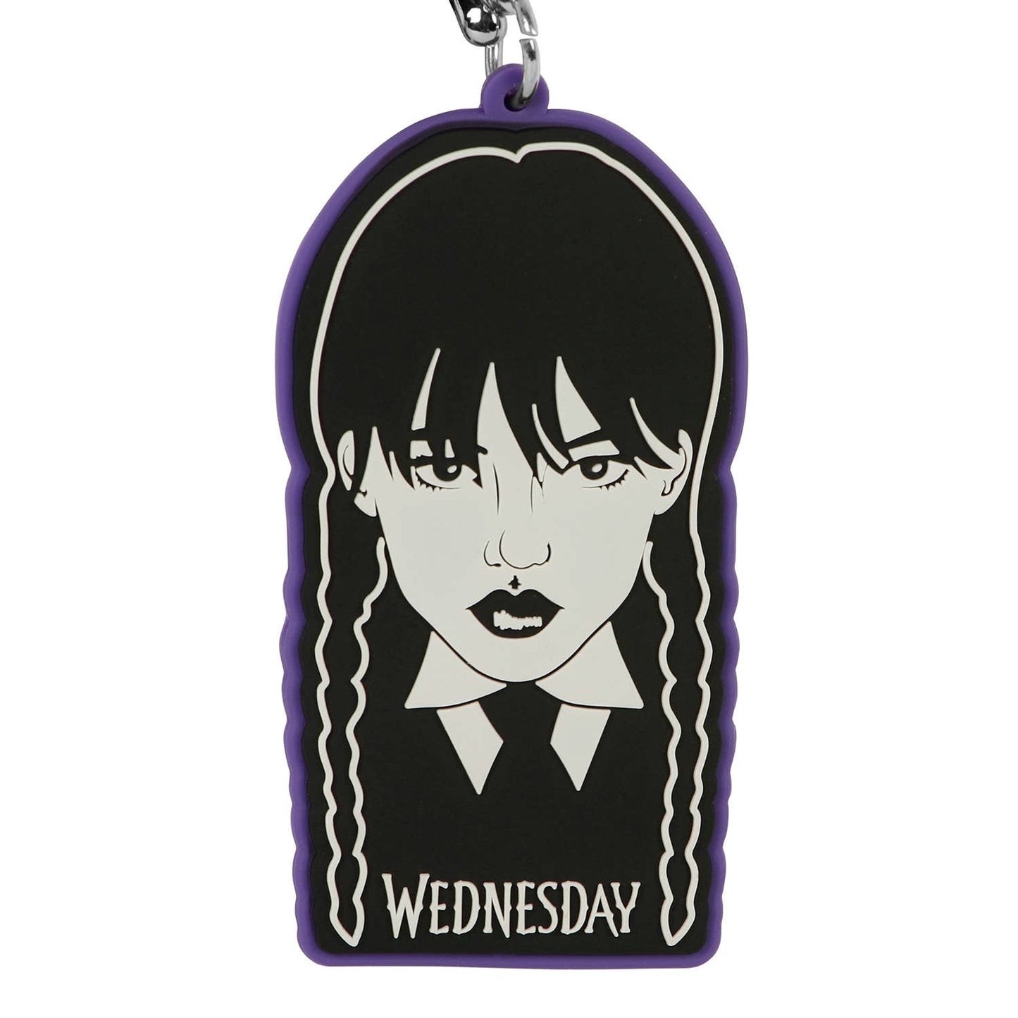 Wednesday Braid-Brand Keychain, Black