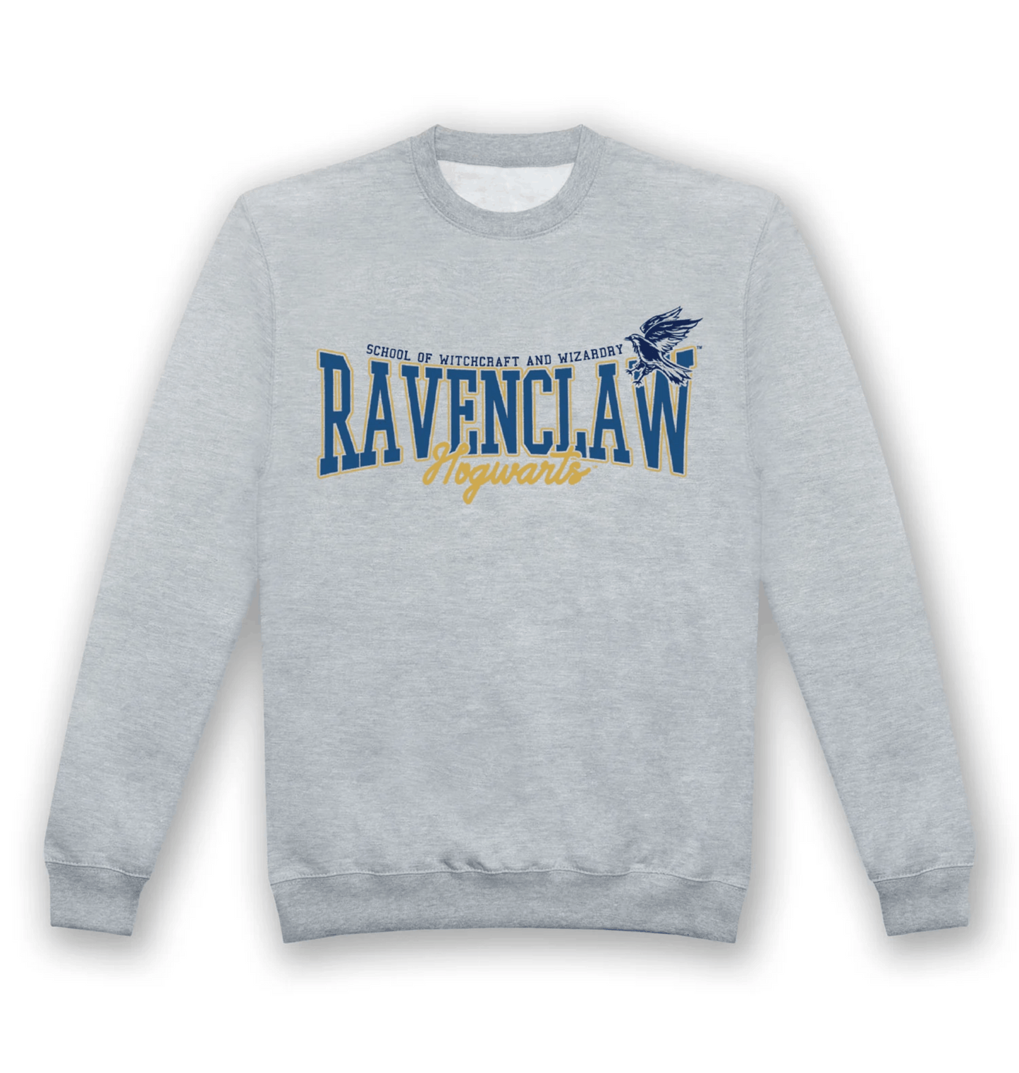 Sweat adulte Harry Potter Serdaigle Collegiate gris chiné