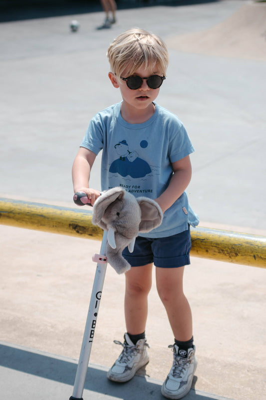 Olifantenhoofdaccessoire voor kinderfietsen en -scooters