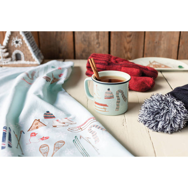 Juego de 2 paños de cocina estampados Alpine Adventure