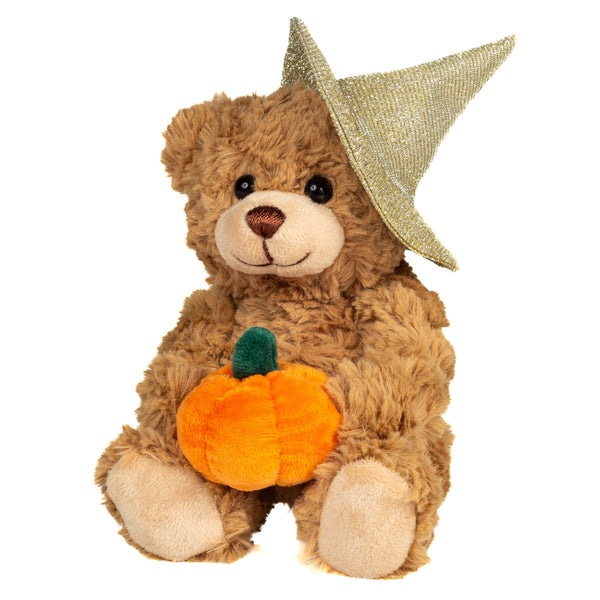 Orsacchiotto di peluche di Halloween con zucca